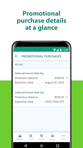 Captura de pantalla de CareCredit Mobile