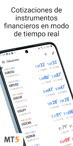 Captura de pantalla de MetaTrader 5