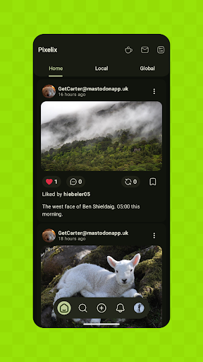 Captura de pantalla de Pixelix - A Pixelfed Client