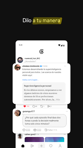 Captura de pantalla de Threads