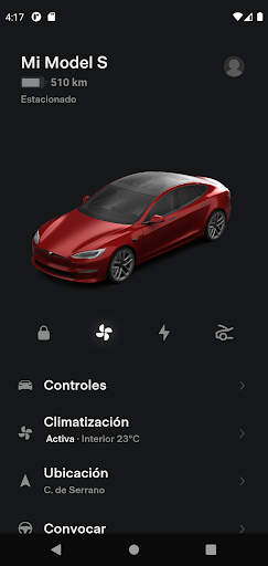 Captura de pantalla de Tesla