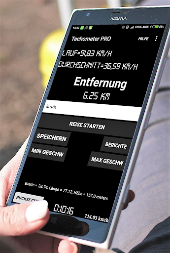 Tachometer und meterzähler Pro Screenshot