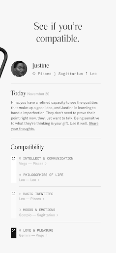 Co–Star Personalized Astrology screenshot