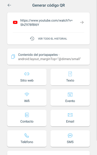 Captura de pantalla de Escáner de código QR
