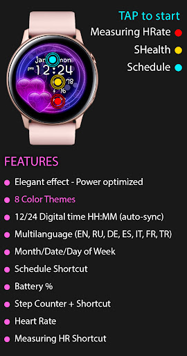 Sweet Hearts Watch Face screenshot