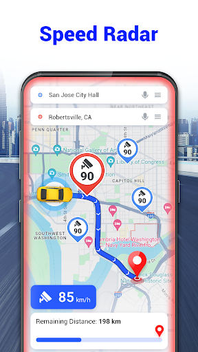 GPS Voice Navigation & Radar screenshot