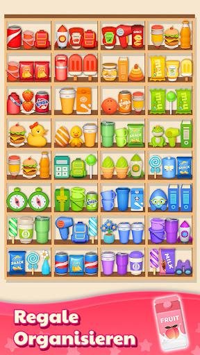 Waren sortieren Match-3-Puzzle Screenshot