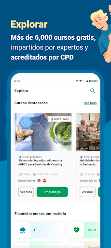 Captura de pantalla de Alison: educación online