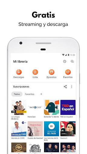 Captura de pantalla de Aplicación de podcast: Castbox