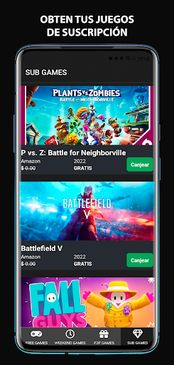 Captura de pantalla de Epic Freebie Games Radar