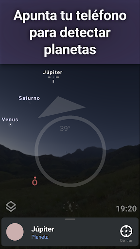 Captura de pantalla de Stellarium - Mapa estelar