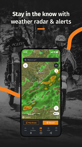 REVER Motorrad GPS & Straßen Screenshot