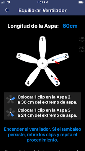 Captura de pantalla de Equilibrador de Ventilador