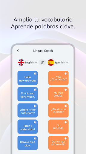 Captura de pantalla de Entrenador Lingual: Aprende