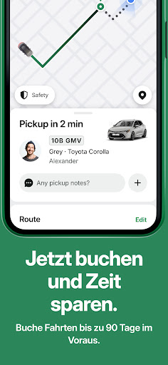 Bolt: Fahrten anfordern Screenshot