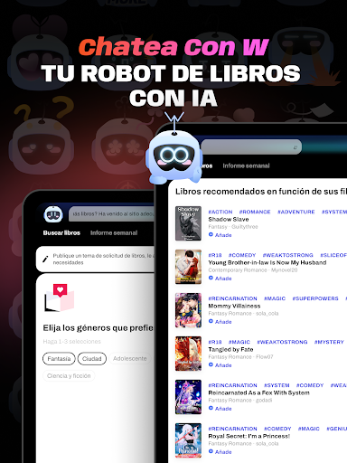 Captura de pantalla de WebNovel