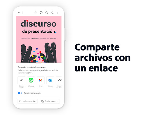 Captura de pantalla de Adobe Acrobat Reader para PDF