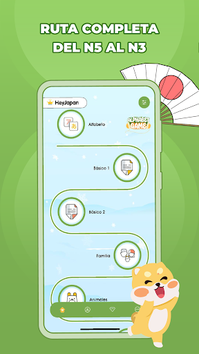 Captura de pantalla de Aprende Japonés fácil HeyJapan