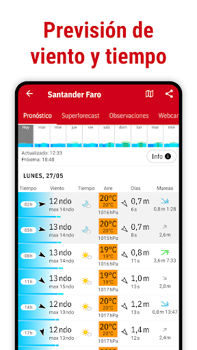 Captura de pantalla de Windfinder Pro: Viento, tiempo