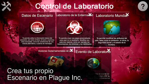 Captura de pantalla de Plague Inc Editor de Escenario
