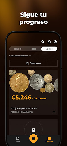 Captura de pantalla de CoinSnap - Valores de Monedas