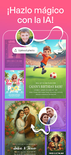 Captura de pantalla de Crea Tarjetas de Invitación