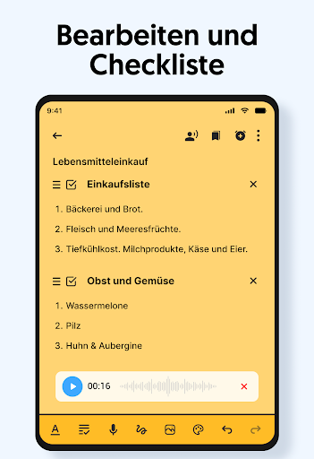 Notizen: Notizblock, Notizbuch Screenshot