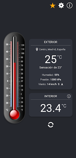 Captura de pantalla de Termómetro++ ambiente