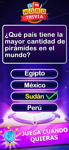Captura de pantalla de Word Trivia Juego de palabras