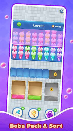 Boba Pack & Sort Screenshot