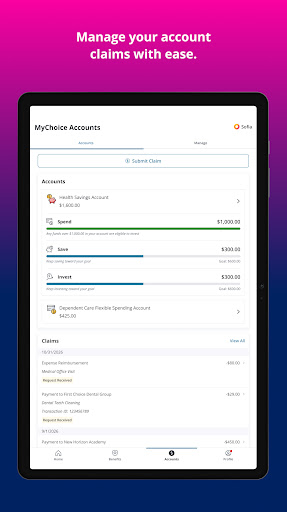 Captura de pantalla de MyChoice Benefits