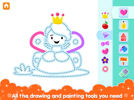 Captura de pantalla de colorear y dibujar para niñas