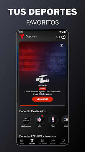 Captura de pantalla de Telemundo: Series y TV en vivo
