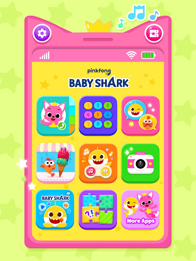 Captura de pantalla de Pinkfong Tiburón Bebé Teléfono