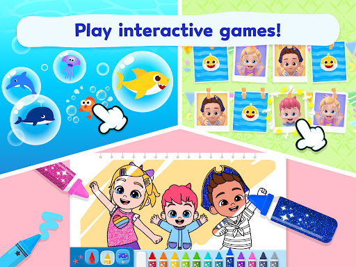 Captura de pantalla de Pinkfong Tiburón Bebé: Juegos
