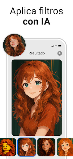 Captura de pantalla de PhotoApp: Mejora fotos con IA