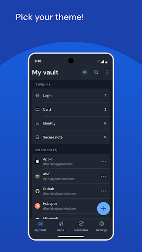 Captura de pantalla de Bitwarden - Password Manager