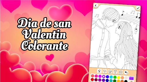 Captura de pantalla de Dia de san Valentin Colorante