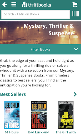 Captura de pantalla de ThriftBooks: New & Used Books