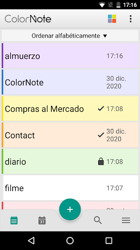 Captura de pantalla de ColorNote Bloc de notas Notas