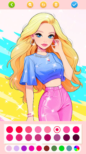 Captura de pantalla de Doll Color: Princess Coloring
