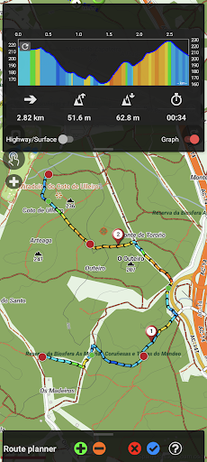 Captura de pantalla de OruxMaps GP