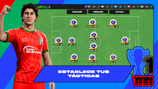Captura de pantalla de Top Eleven: Manager de Fútbol
