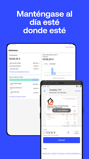 Captura de pantalla de Invoice2go: facturación fácil