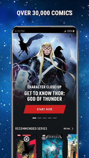 Captura de pantalla de Marvel Unlimited