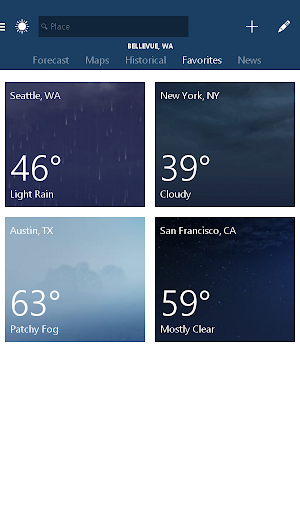 MSN Weather - Forecast & Maps screenshot