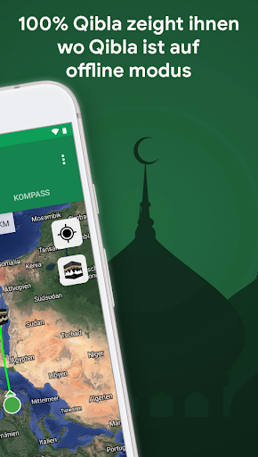 Qibla, Mekka Kompass 100% Screenshot