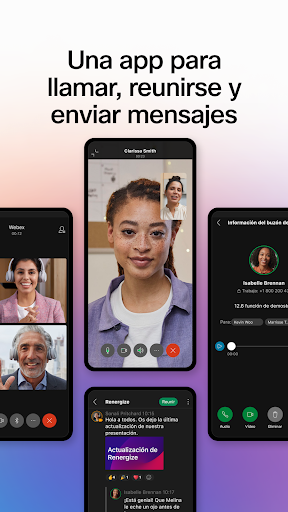 Captura de pantalla de Webex