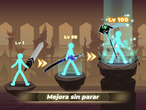 Captura de pantalla de Epic Stickman: Idle RPG War