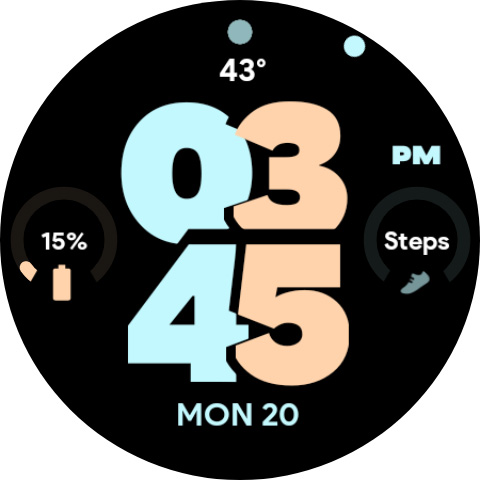 Captura de pantalla de Pixel Pro 2 - Watch face